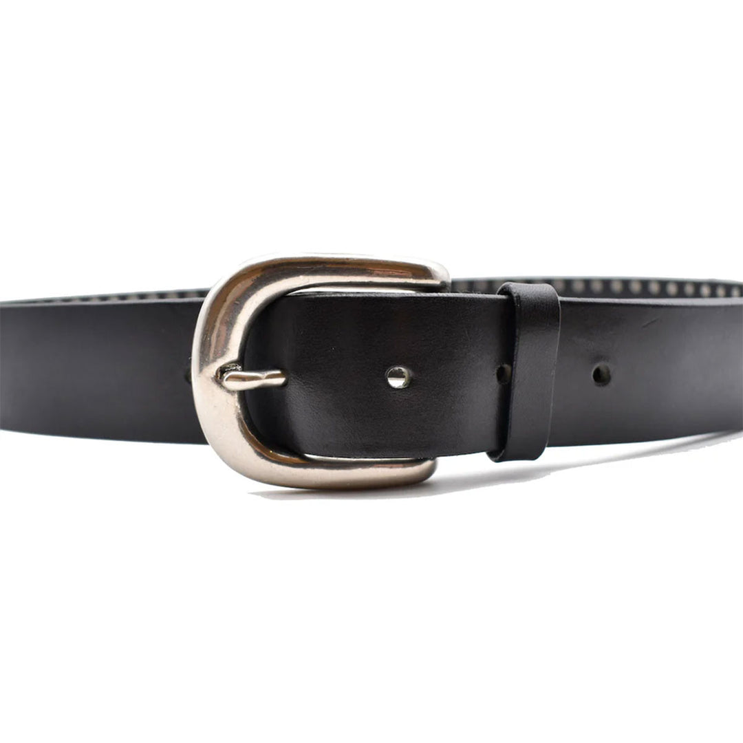 Double Studs Leather Belt