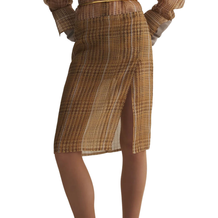 sheer organza wrap skirt