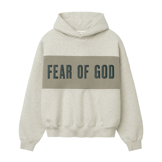 Cropped Relaxed Panelled Hoodie