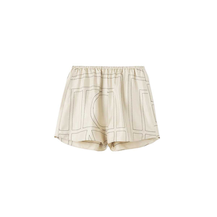 TOTEME - Monogram silk pj shorts
