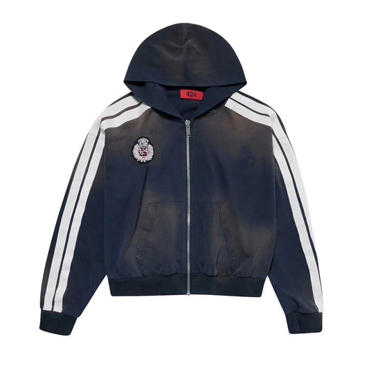 ACADEMY ZIP UP HOODIE BRUSHED FLEECE