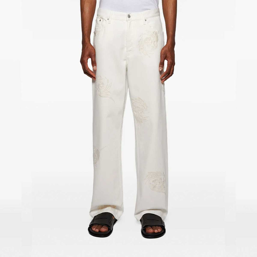 Dries Van Noten - PINE EMB 1555 M.W.PANTS