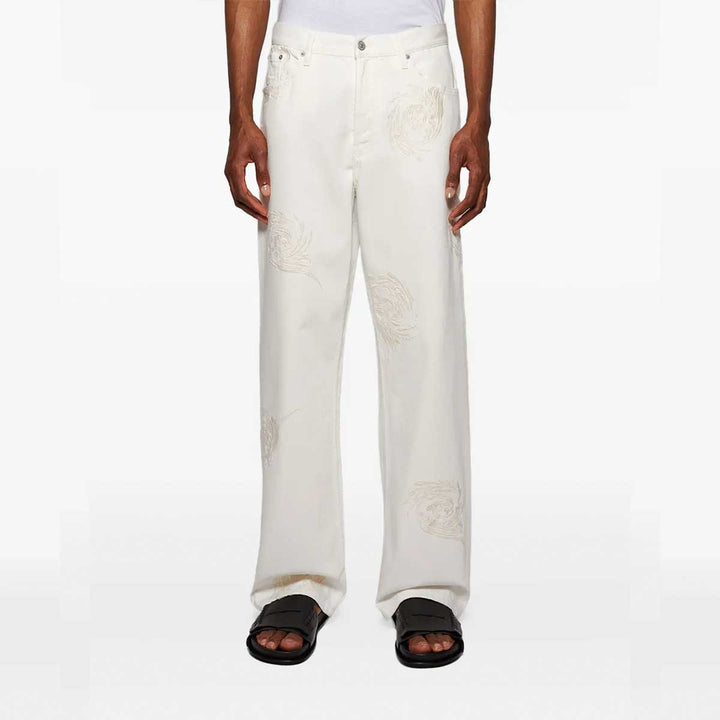 Dries Van Noten - PINE EMB 1555 M.W.PANTS