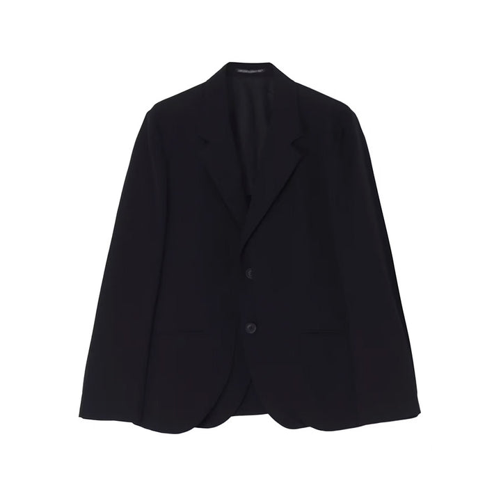 Yohji Yamamoto - WOOL GABARDINE DOUBLE FRONT JACKET