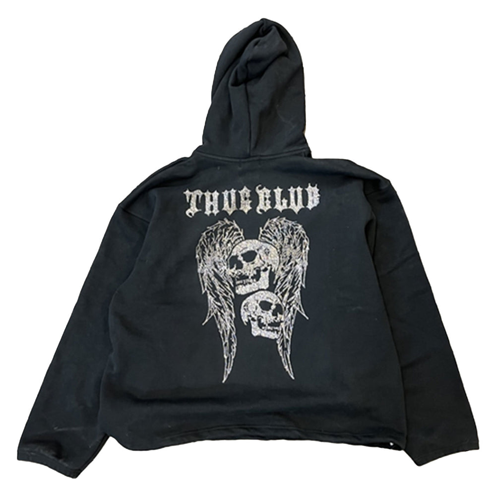 THUG CLUB - TC Angels Crystal Embellished Hoodie
