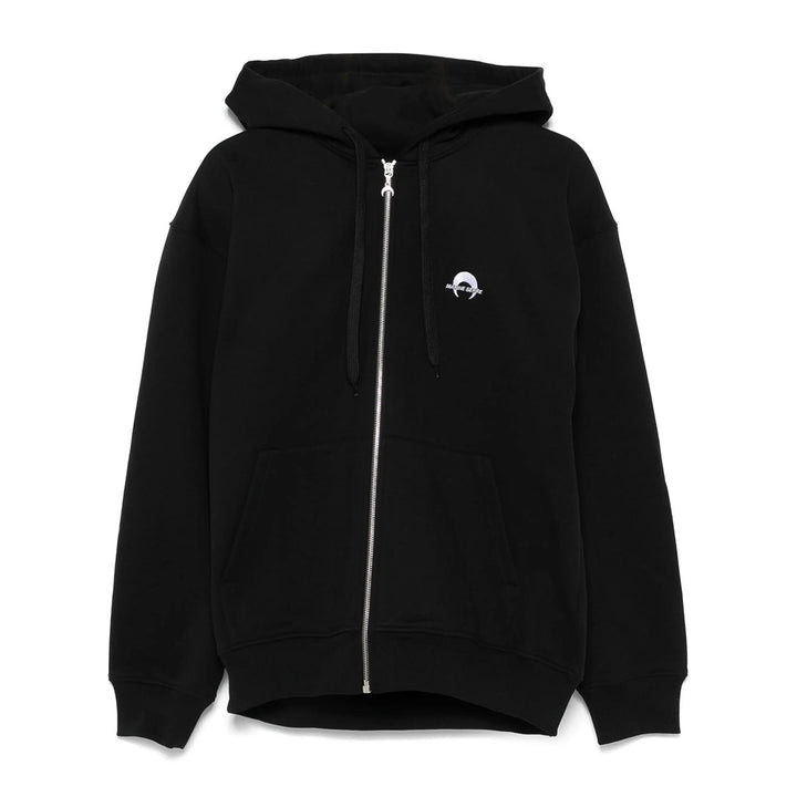 MOON LOGO FLEECE ZIPPED HOODIE