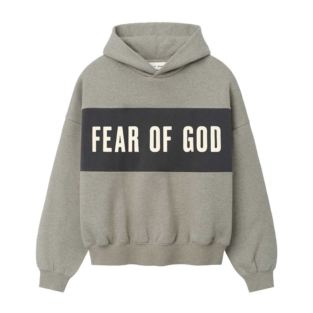 Cropped Relaxed Panelled Hoodie