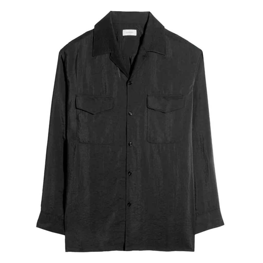 LEMAIRE ルメール コンバーチブルカラーシャツ26ss LEMAIRE(ルメール) | ドライシルクのコンバーチブル カラーシャツ
