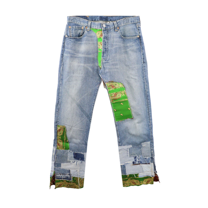 THE WORLD IS YOURS - Kinran Patchwork Denim Pants (THE WORLD IS YOURS × INNOCENCE)