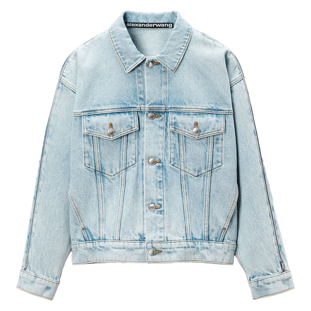Alexander Wang - ジップスリーブ デニムジャケット