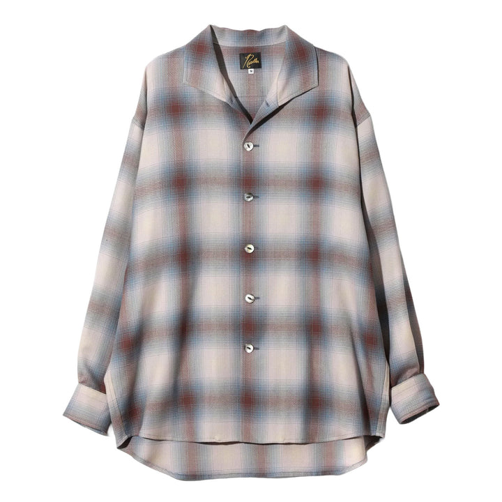 Windsor Collar Uncon Shirt - W/R Ombre Plaid