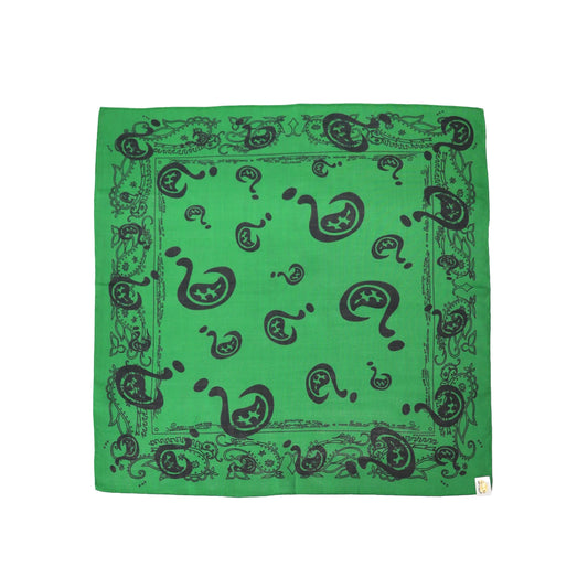 THE WORLD IS YOURS - "?" Paisley Silk Wool Bandana