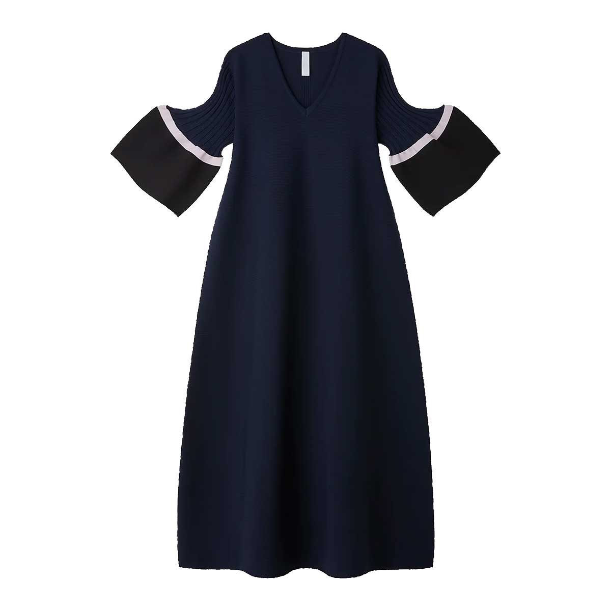 CFCL シーエフシーエル　ポッタリー　ショート　ベルスリーブ　フレア　ドレス CFCL(シーエフシーエル) | POTTERY SHORT BELL SLEEVE FLARE DRESS