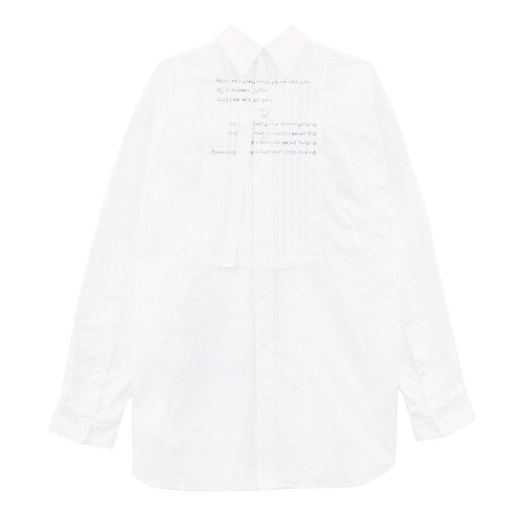 new two-way zip reverse front tuck regular collar shirt. - TAKAHIROMIYASHITATheSoloist.