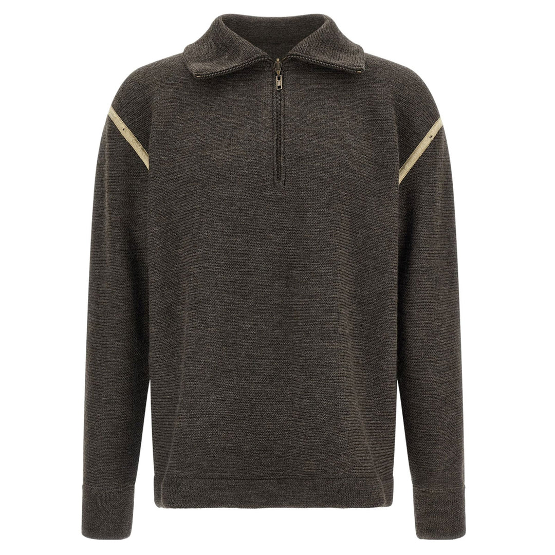 ELBOW PATCH QUARTER-ZIP SWEATER