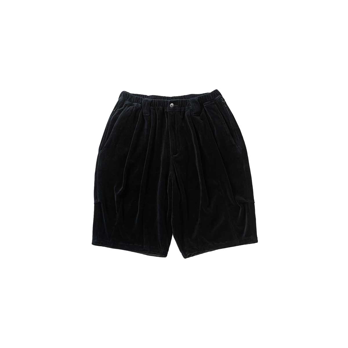 TIGHTBOOTH ベロア ショートパンツ ブラック TIGHTBOOTH (タイトブース) | VELOUR BIG SHORTS ベロアビッグショーツ