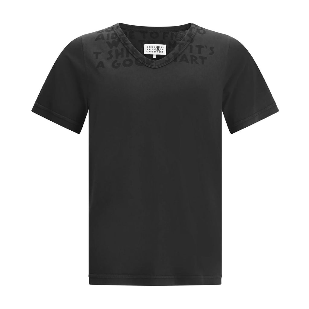 Maison Martin Margiela マルジェラVネック Tシャツ 44 MM6 Maison Margiela(エム エム 6 メゾン マルジェラ) | Vネック SIDA