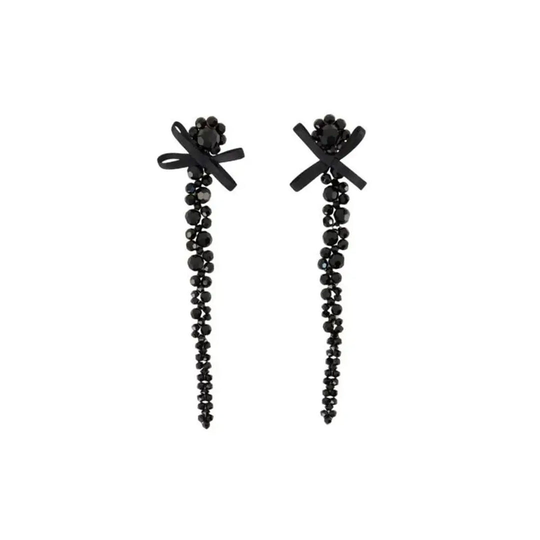 Simone Rocha - PETITE BOW DETAIL DRIP EARRINGS