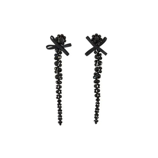 Simone Rocha - PETITE BOW DETAIL DRIP EARRINGS