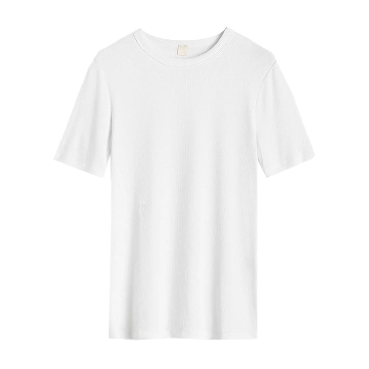 Classic Rib Tee White