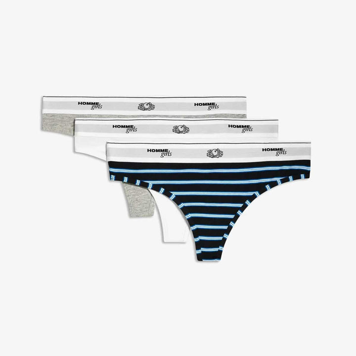 HOMMEGIRLS X Fruit of the Loom Bikini Thong (3-Pack)