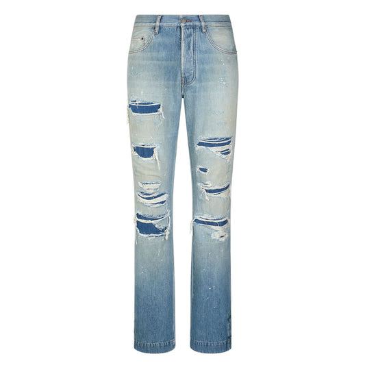 DESTROYED STRAIGHT FLARE JEAN