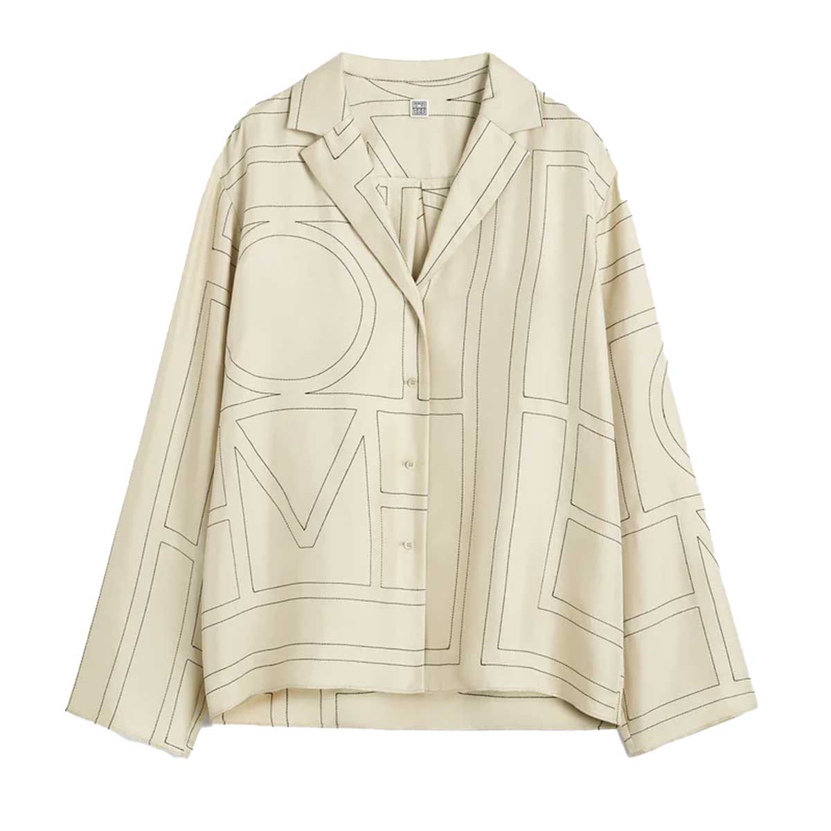 TOTEME (トーテム) | Monogram silk pj top シャツ
