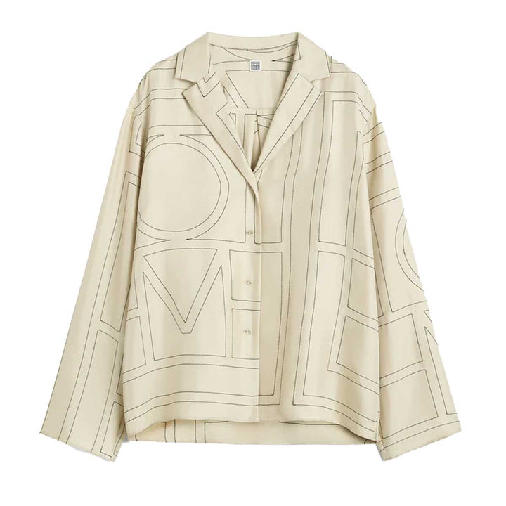 TOTEME - Monogram silk pj top