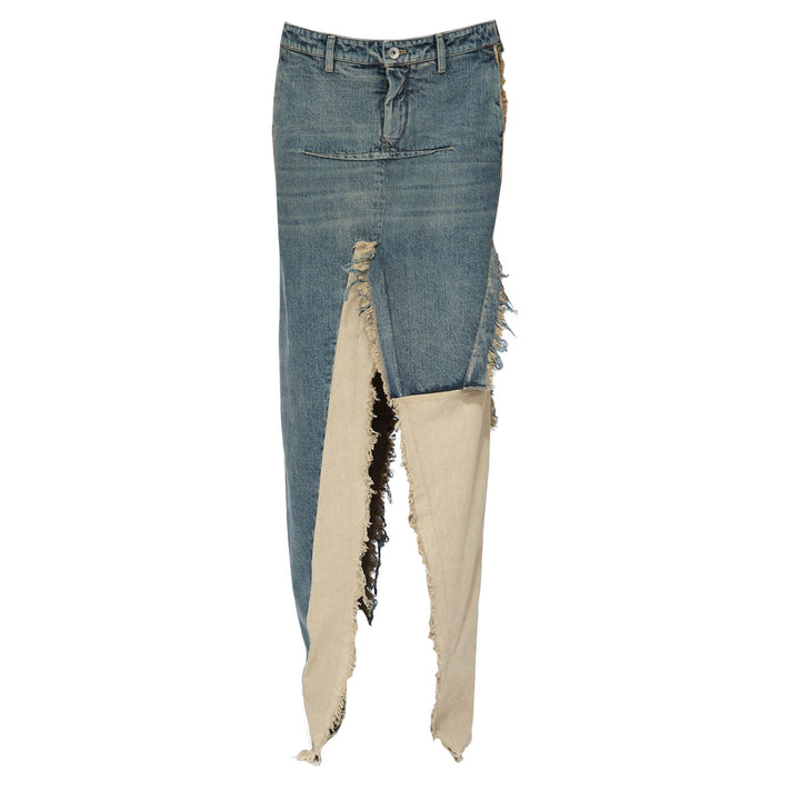 DENIM SLICED SKIRT