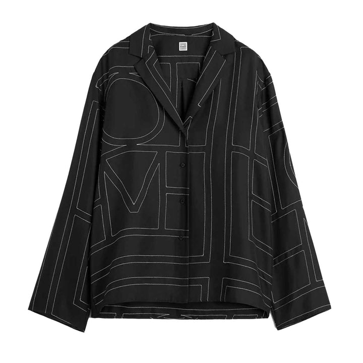 TOTEME - Monogram silk pj top