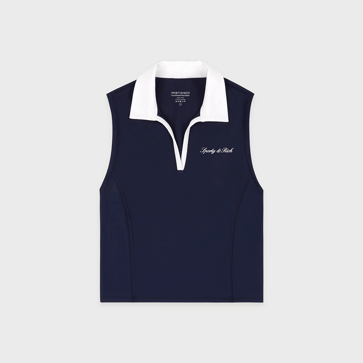Signature Logo Sports Polo Vest