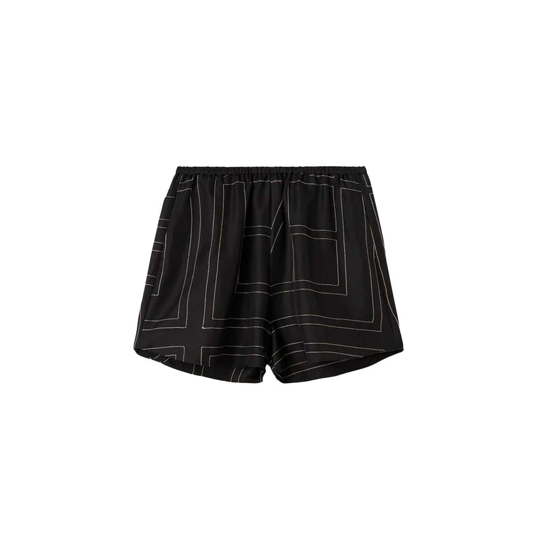 TOTEME - Monogram silk pj shorts