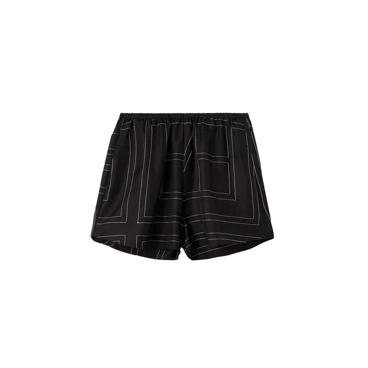 TOTEME - Monogram silk pj shorts