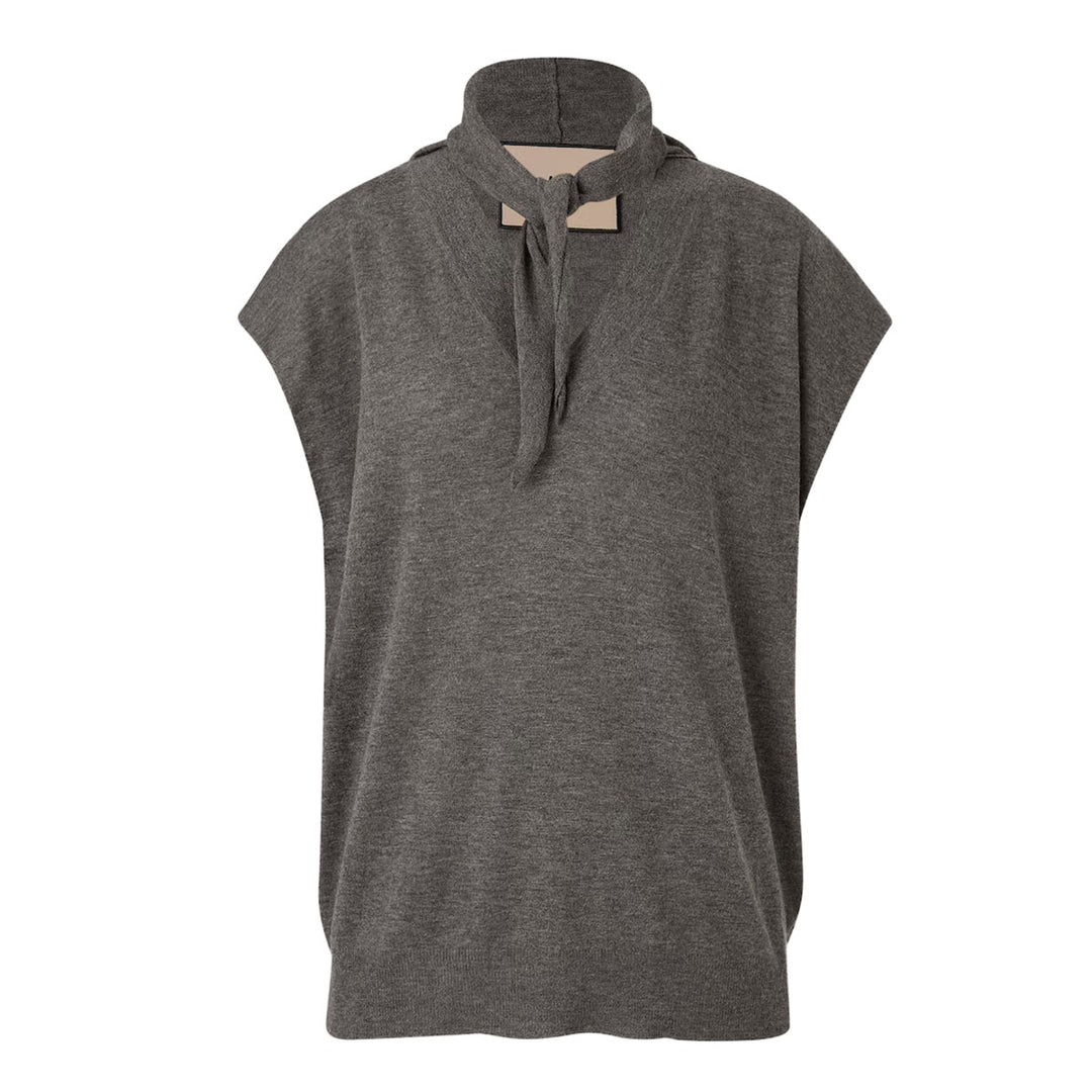 Plan C - WOOL CASHMERE LIGHT SSLV W SCA
