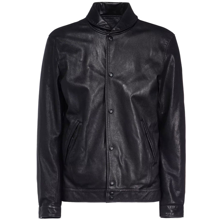 BACKLASH GOAT LEATHER COLLEGE JACKET