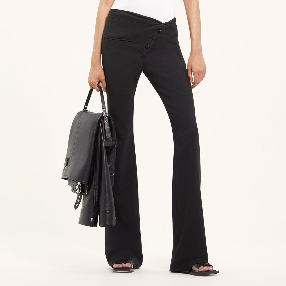COURREGES(クレージュ) | TWIST TAILORED WOOL PANTS ツイスト