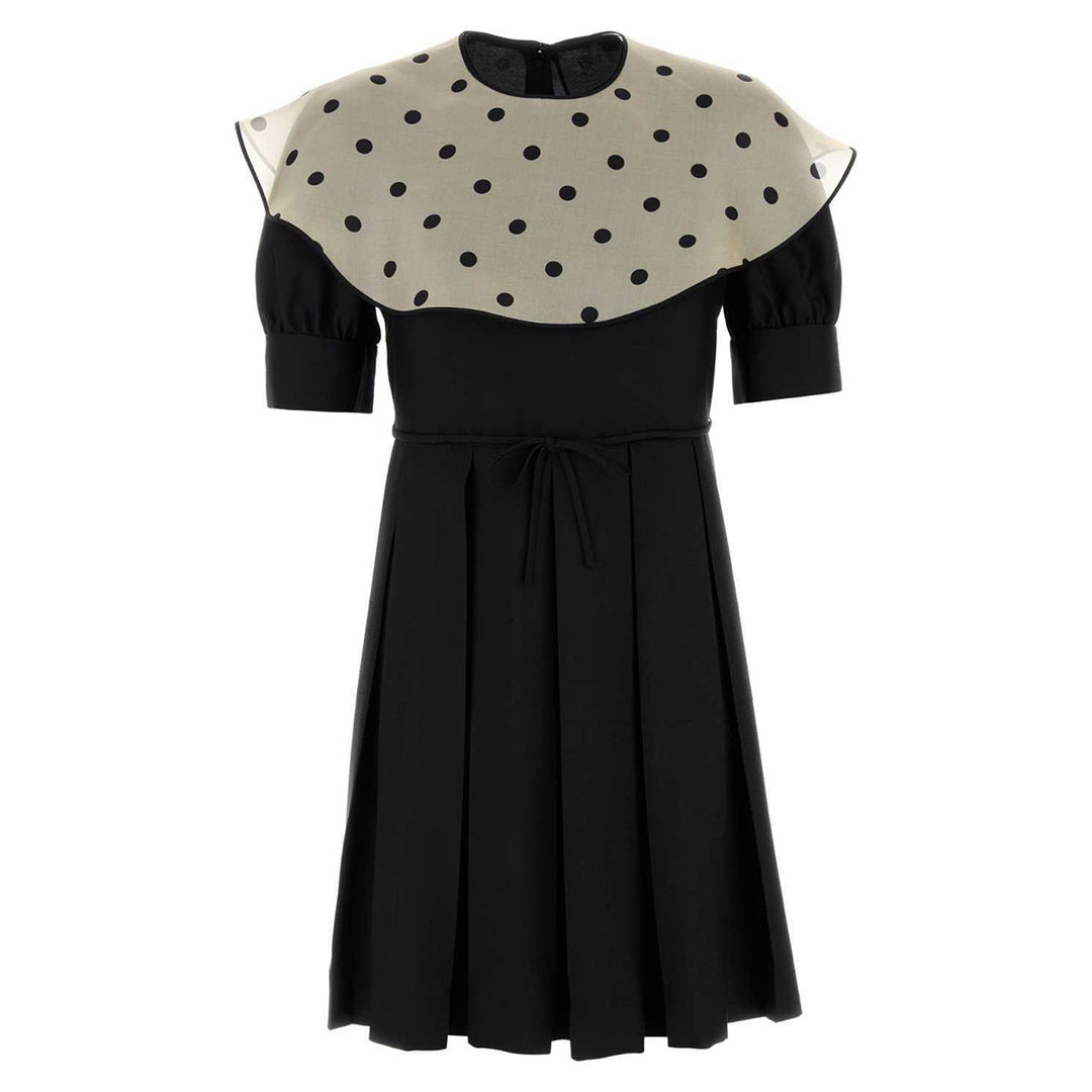 Valentino - ポルカドット シルク シャンタン ミニドレス