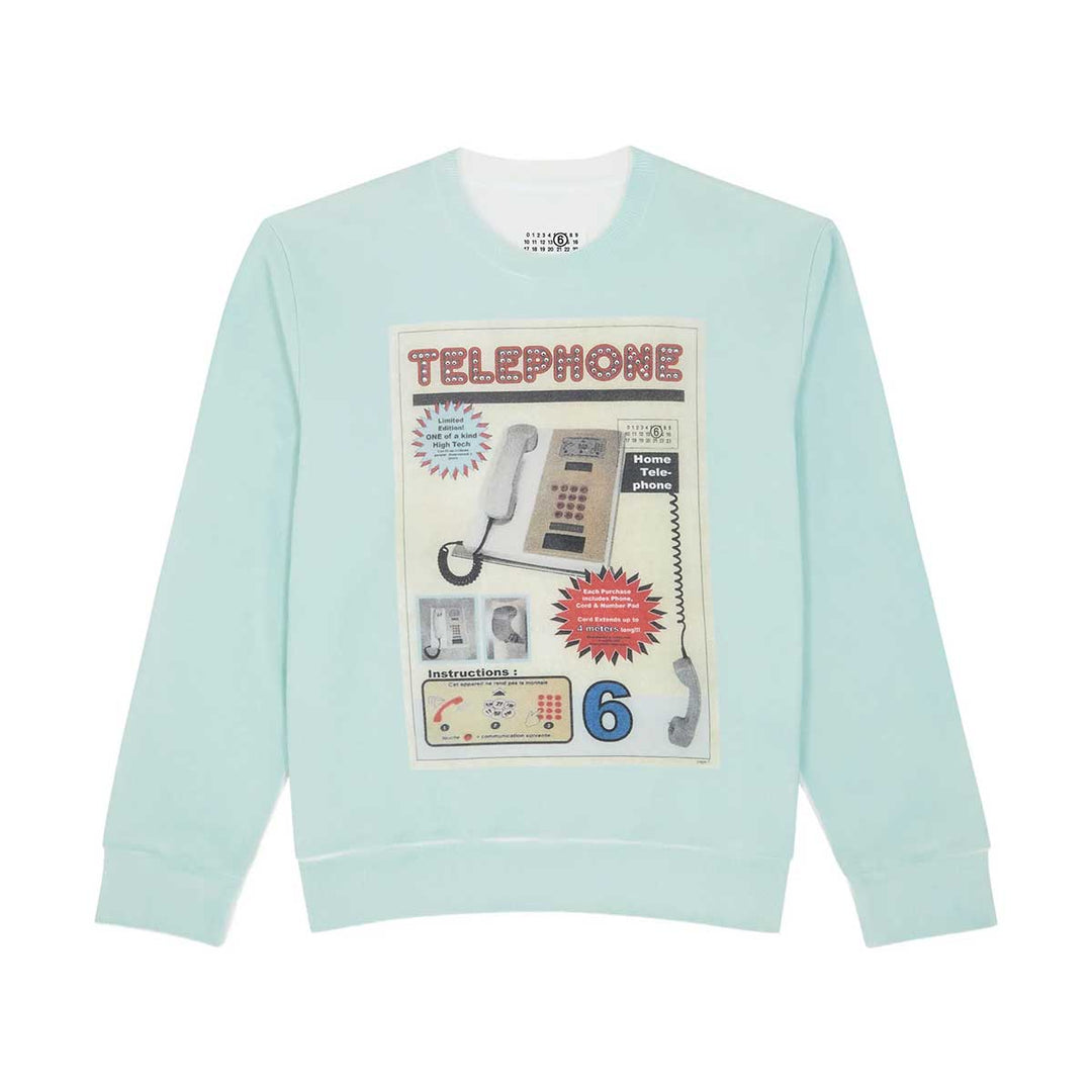 MM6 Maison Margiela - Telephone Advertisement プリント スウェットシャツ