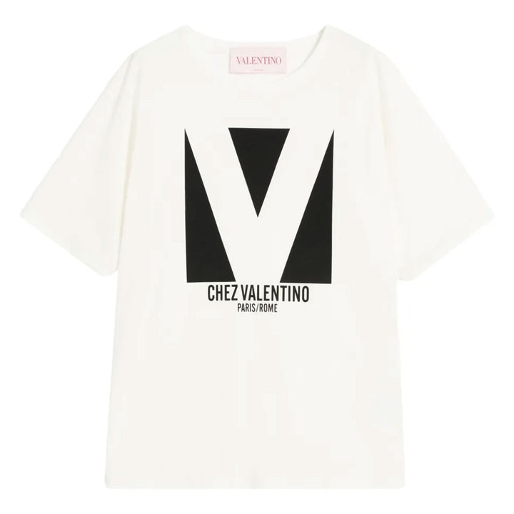 Valentino - プリント コットン Tシャツ