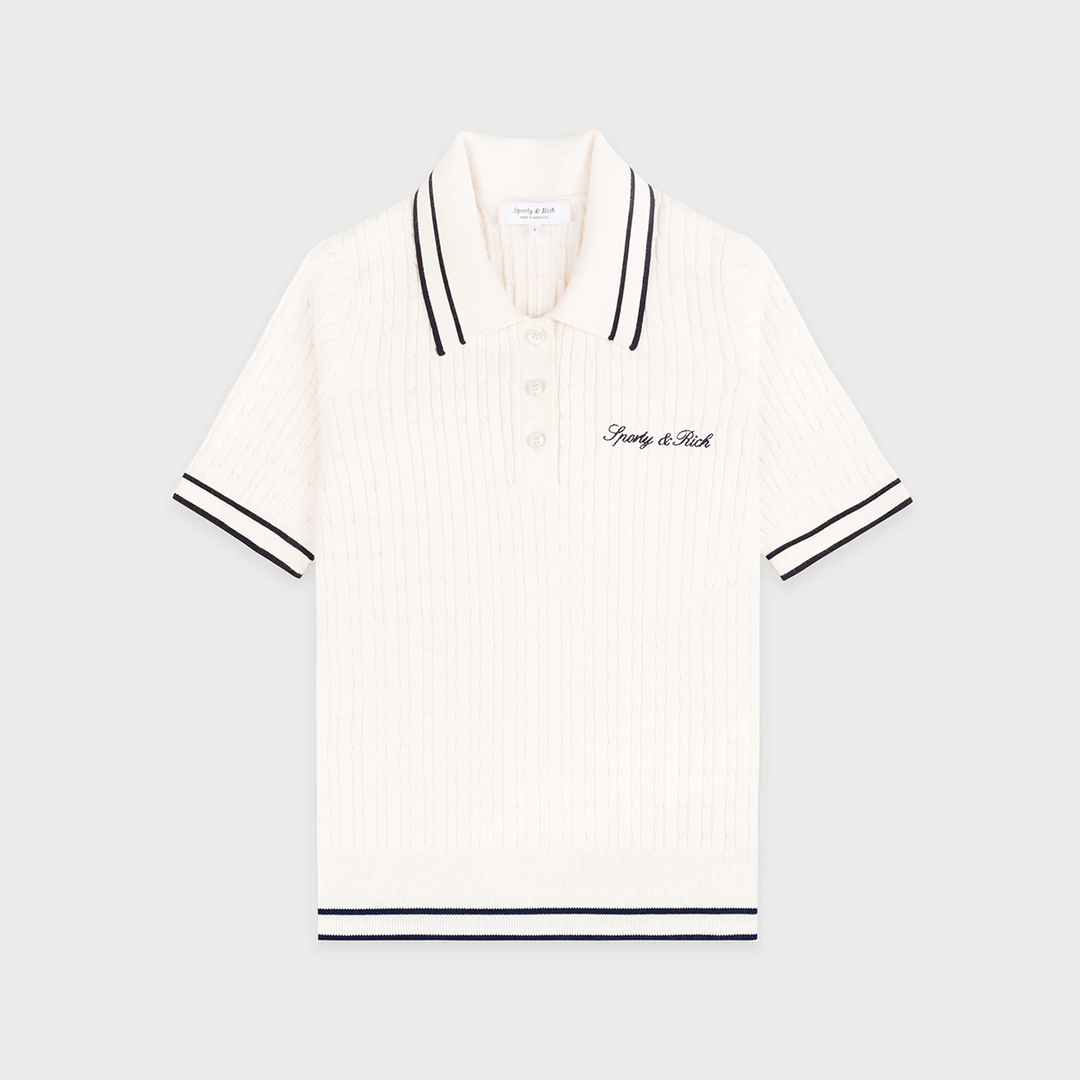 Signature Logo Mini Cable Polo