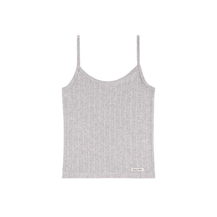 Signature Logo Pointelle Tank