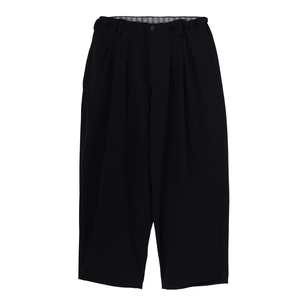 WOOL GABARDINE 12 TUCK PANTS
