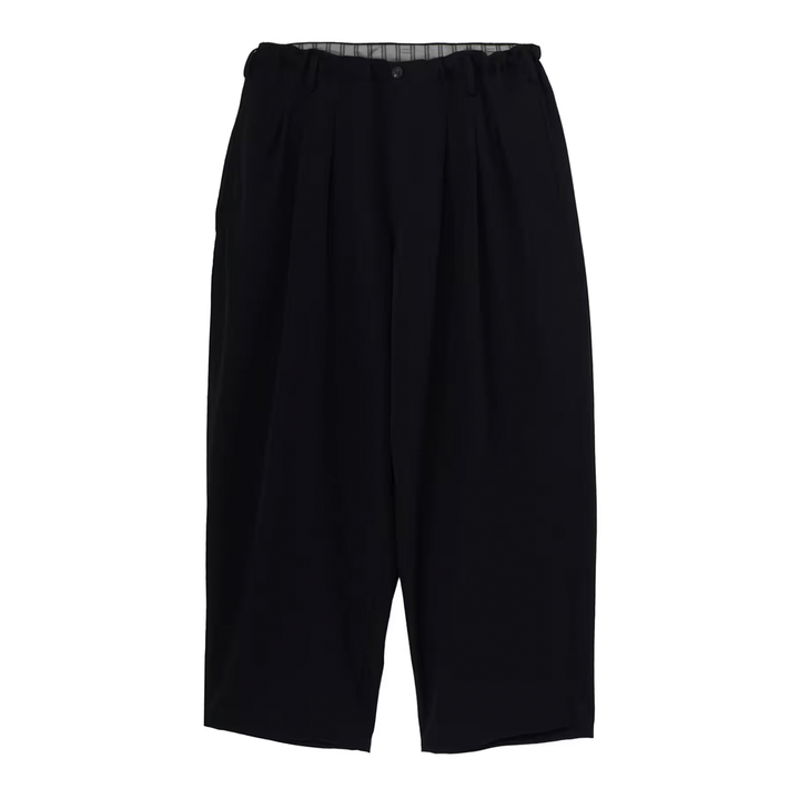 WOOL GABARDINE 12 TUCK PANTS