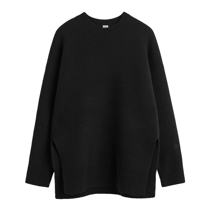 Double-Knit Pullover Black