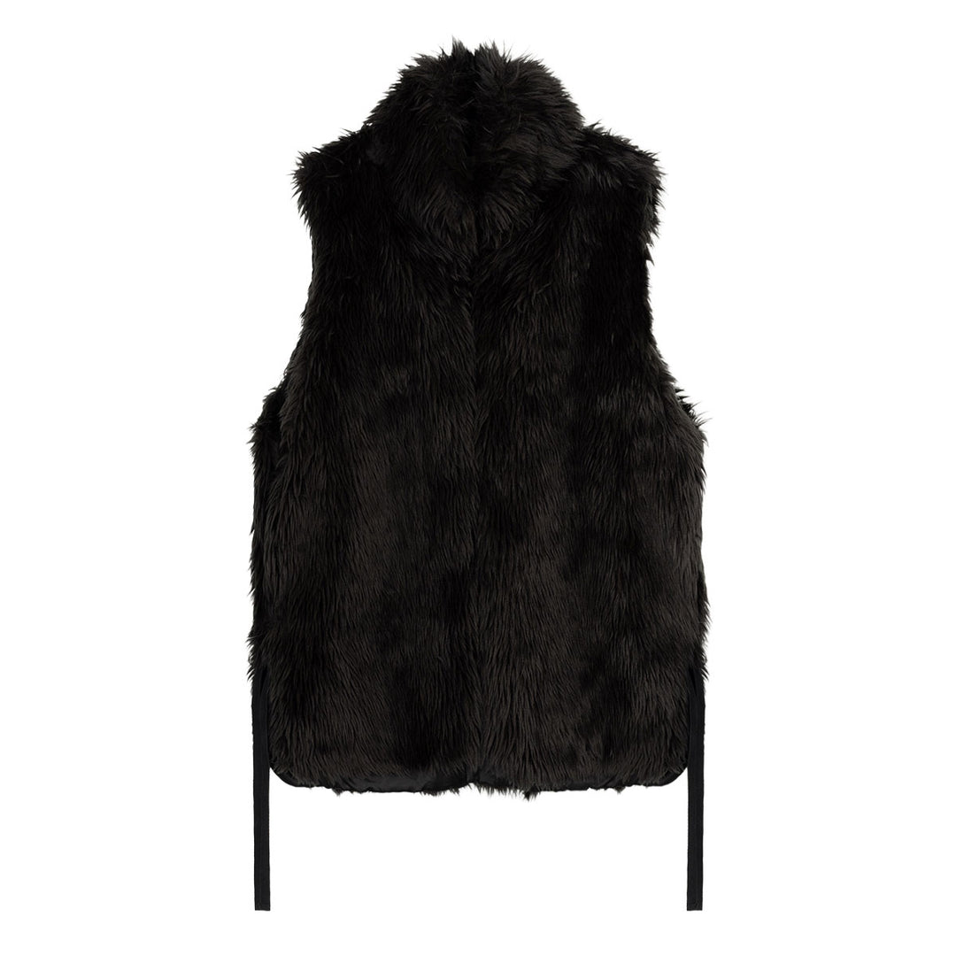 Mika Fur Vest in Wool Acrylic