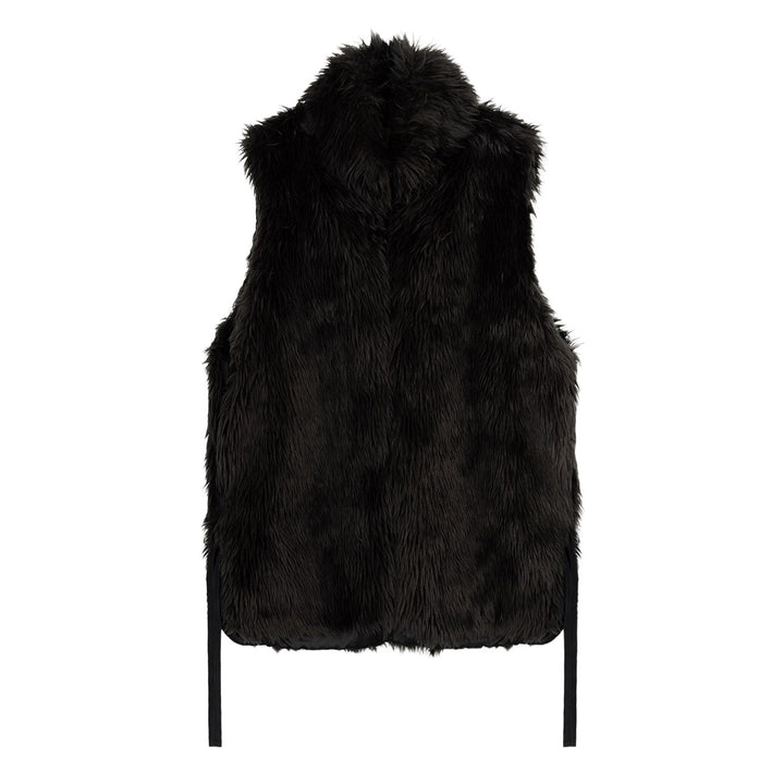 Mika Fur Vest in Wool Acrylic