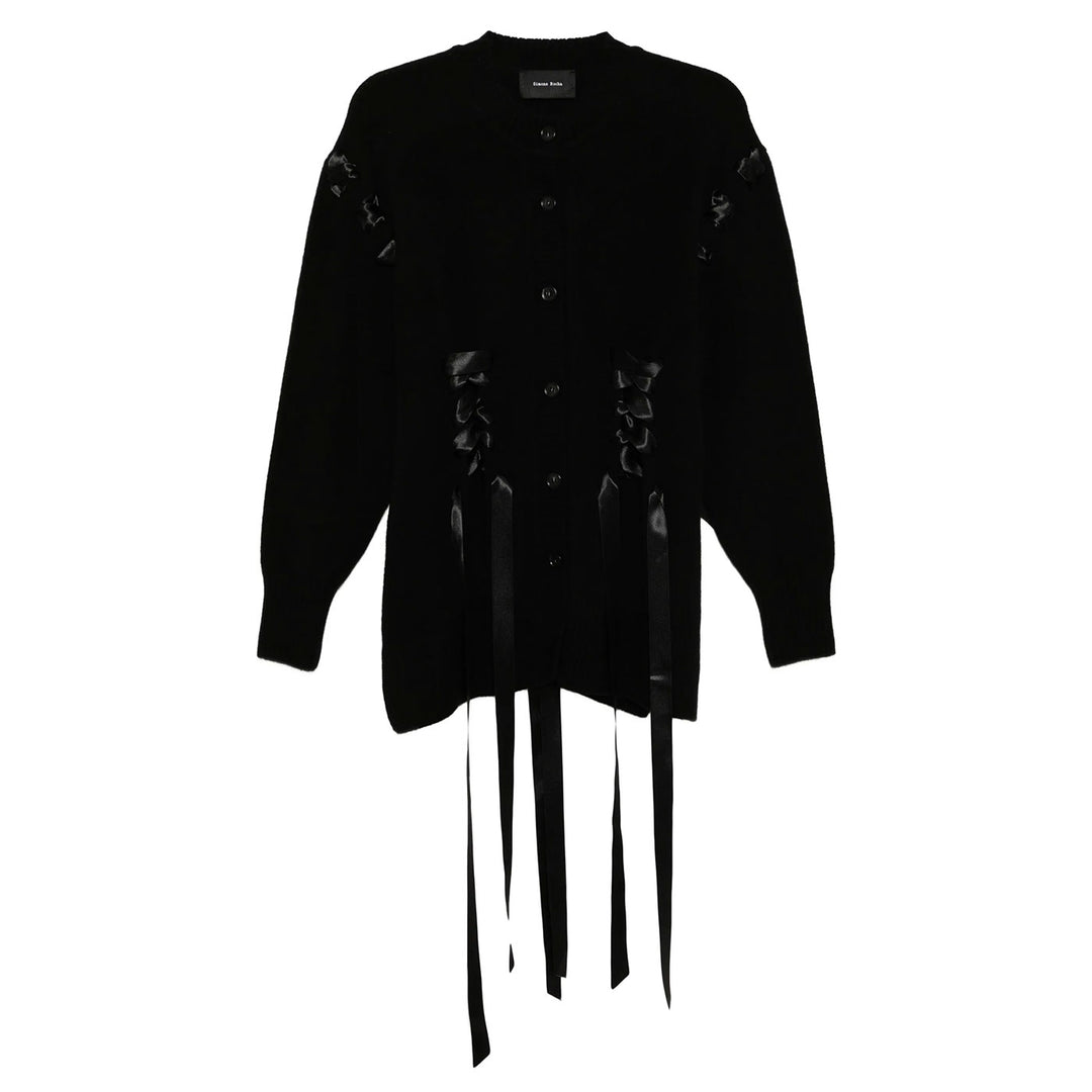 Sculpted Ribbon Corset Cardigan