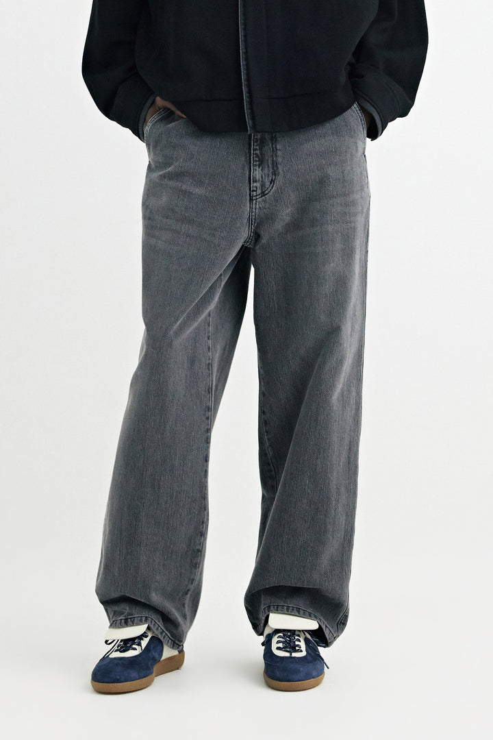 SOLID HOMME - Semi-Flare Denim Pants