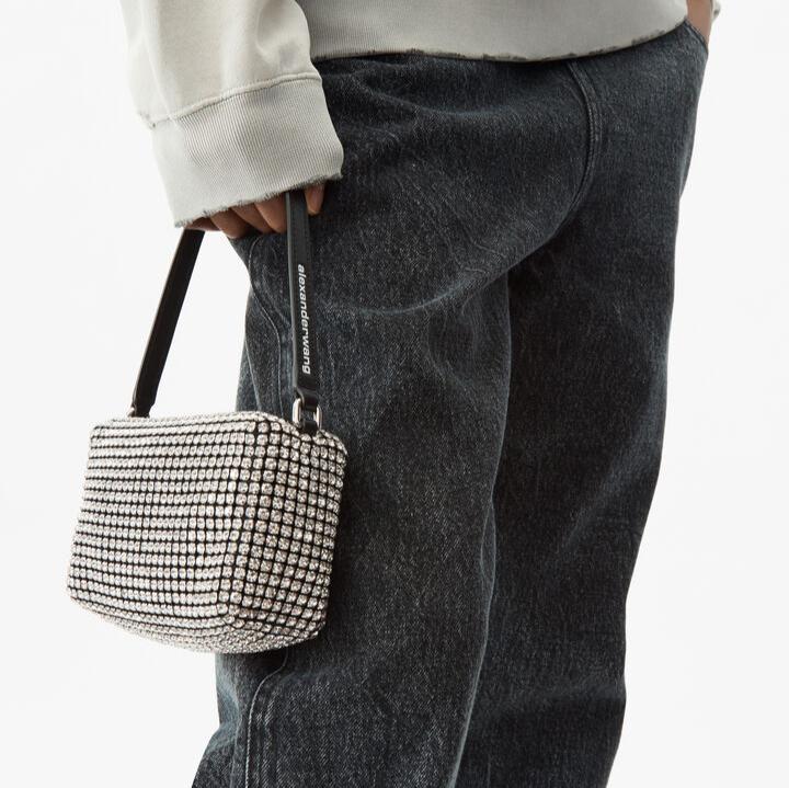 heiress rhinestone mesh pouch | Why are you here?
