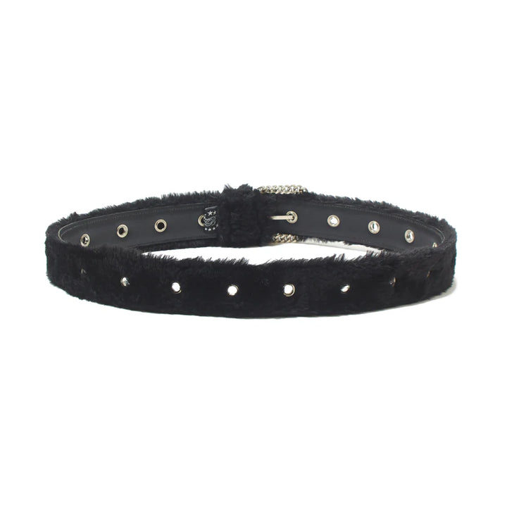 FUR BELT "BLACK"